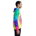 thumbnail image 3 of Adult Tie-Dyed Pullover Hooded Sweatshirt - NEON RAINBOW - L, 3 of 3