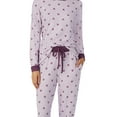 thumbnail image 4 of Disney Women's Character Cozy 2-Piece Pajama Set (Purple Minnie Mouse, XX-Large), 4 of 7