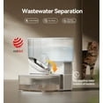 thumbnail image 3 of FeelNeedy Smart Pet Water Fountain No Filter Needed, 3.5L/118oz Wireless Cat Water Fountain with Stainless Steel Bowl,Rechargeable Automatic Water Dispenser for Cats and Kitten, White, 3 of 10