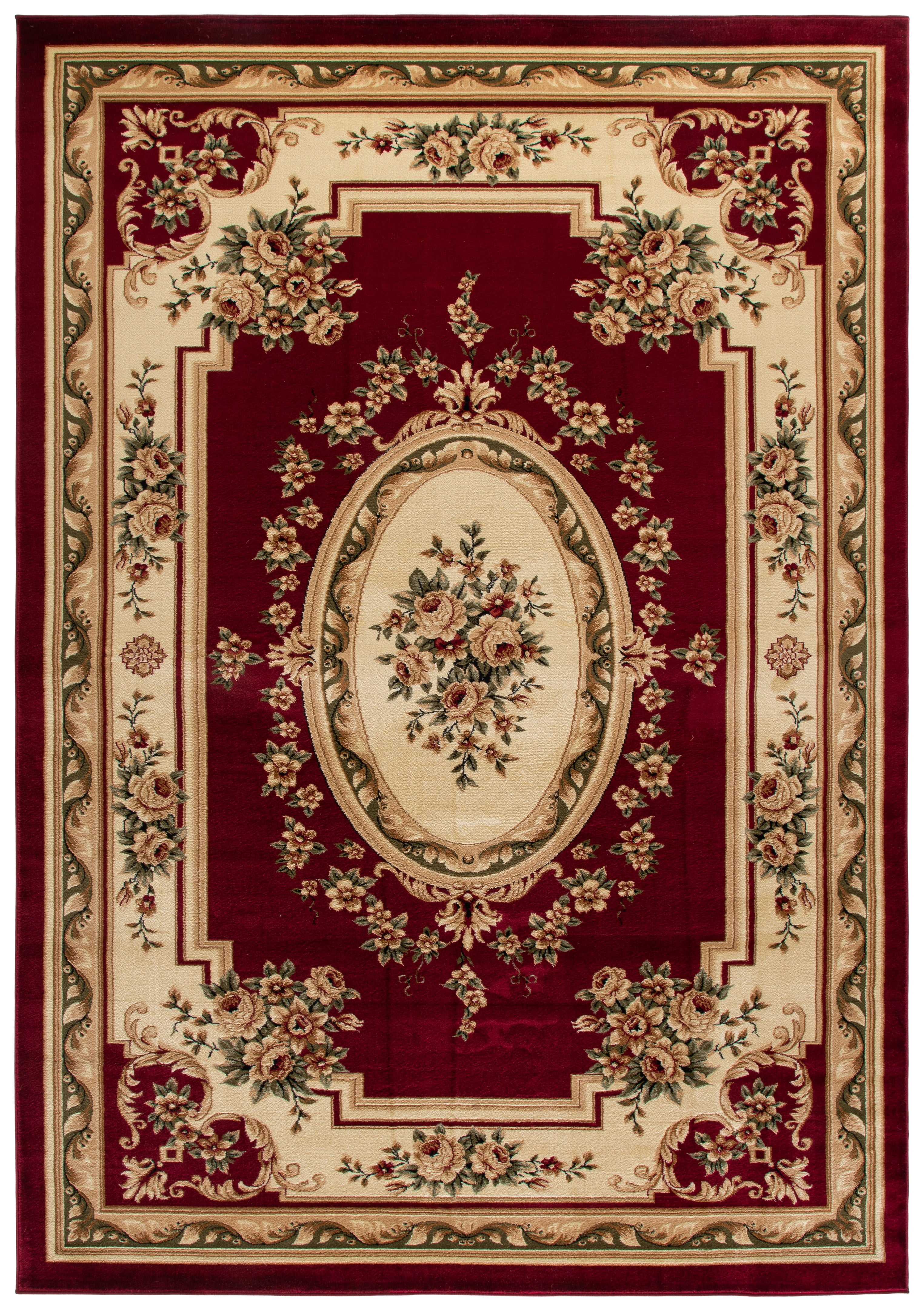 Safavieh Lyndhurst Katherine Floral Area Rug, Red/Ivory, 8' x 8' Square