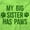 Key Lime, variant on My Big Sister Has Paws Toddler Boy Girl T Shirt Infant Toddler Brisco Brands 2T