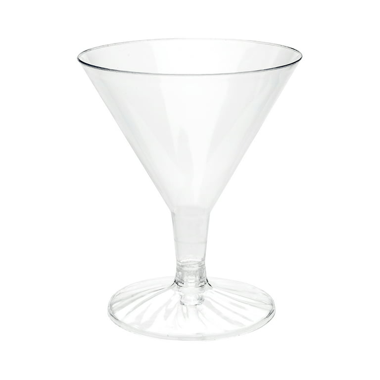Crystalia Martini Glasses Set of 4, Perfect Clear Cocktail Glasses, 6 oz  Capacity