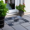 thumbnail image 6 of Addison Rugs Chantille Indoor/Outdoor Transitional Geometric Navy Washable Rectangle Rug, 1'8" x 2'6", 6 of 6
