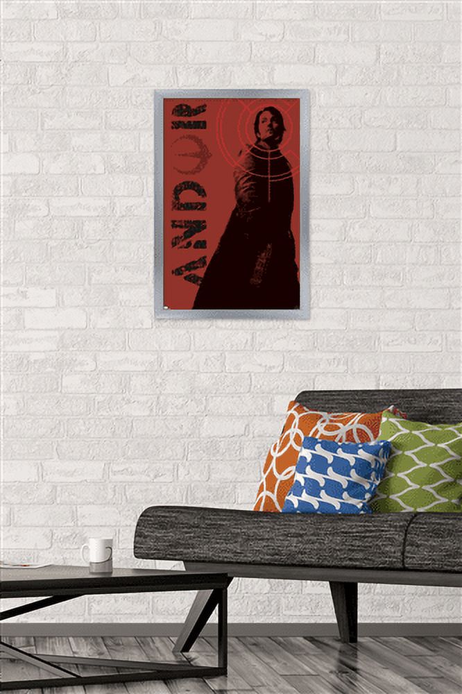 Sheena Pike - Daydream Galaxy Wolves Wall Poster, 22.375" x 34" Framed