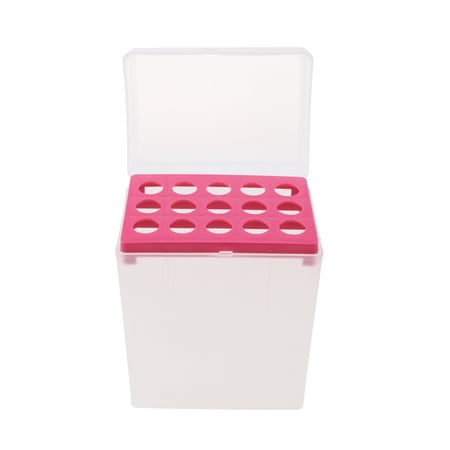 Rectangular 15-Position 10ml Pipette Pipettor Tip Holder Box-Red