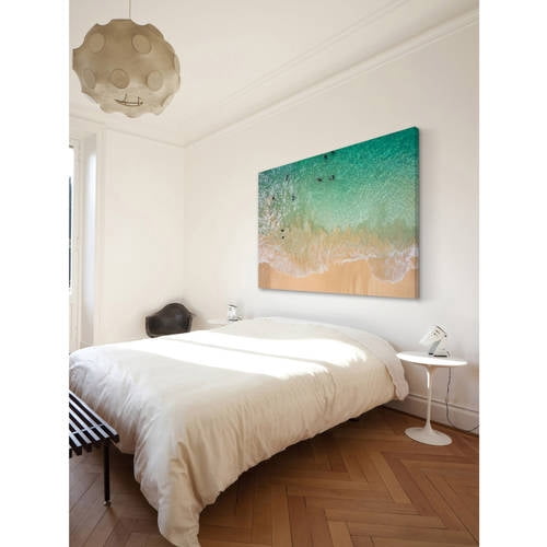 Marmont Hill "Splash Near Shore" Painting Print on Wrapped Canvas