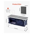 thumbnail image 4 of Camping Kitchen Table, Folding Outdoor Table, Adjustable Height, Lightweight Aluminum Cook Station with Organizer, Portable BBQ Picnic RV Travel, 4 of 7