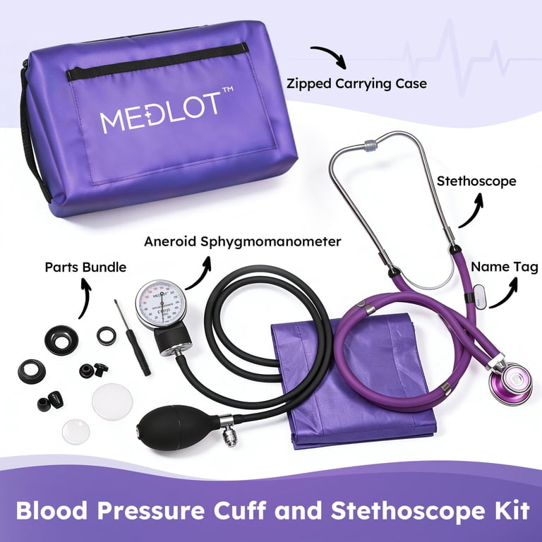 LotFancy Manual Blood Pressure Monitor, Purple photo 8