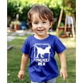 thumbnail image 2 of Three Rex Square T-Rex Dinosaur 3rd Birthday Shirts for Baby Toddler & Youth Boys & Girls Vintage Royal Shirt 3T, 2 of 5