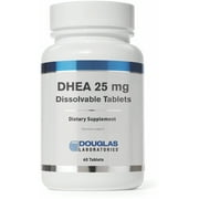 Douglas Laboratories DHEA 25 mg | Micronized Supplement to Support Immune Health, Brain, Bones, Metabolism and Lean Body Mass* | 60 Tablets
