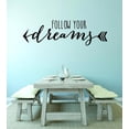 thumbnail image 1 of Custom Wall Decal : Follow Your Dreams Home Decor Living Room Bedroom 10x20, 1 of 1