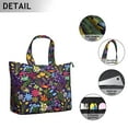 thumbnail image 4 of Sunflower Daisy Pattern Duffel Vintage Floral Print Travel Bag, , Lightweight, Multipurpose, 4 of 5