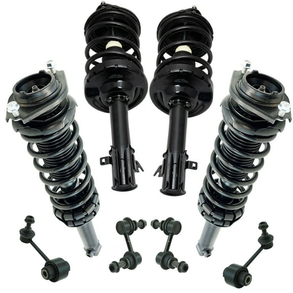 TRQ Front Rear Loaded Complete Strut Spring Assembly Sway Link Kit for Outback SCA67061