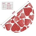 thumbnail image 5 of Kll 36" Christmas Tree Skirt Hearts Xmas Tree Skirts Mat For New Year Xmas Holiday Party Indoor Outdoor Home Decoration, 5 of 9