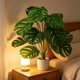 thumbnail image 5 of Artificial Monstera Deliciosa Bonsai Indoor Artificial Plants Desktop Ornament Suitable For Home Decoration In Living Rooms Offices And Bedrooms, 5 of 6