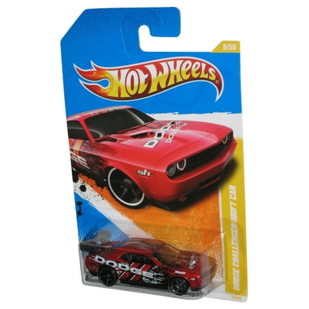 Hot Wheels 2011 New Models 6/50 (2010) Red Dodge Challenger Drift Car 6/244