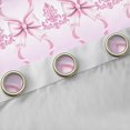 thumbnail image 4 of jejeloiu Cute Bow Ribbon Curtains Pack of 2 (42x84 Each),Cartoon Bow Knot Curtains Blackout,White Pink Ombre Bedroom Curtains For Girls Kids,Ultra Soft Home Decor, 4 of 6