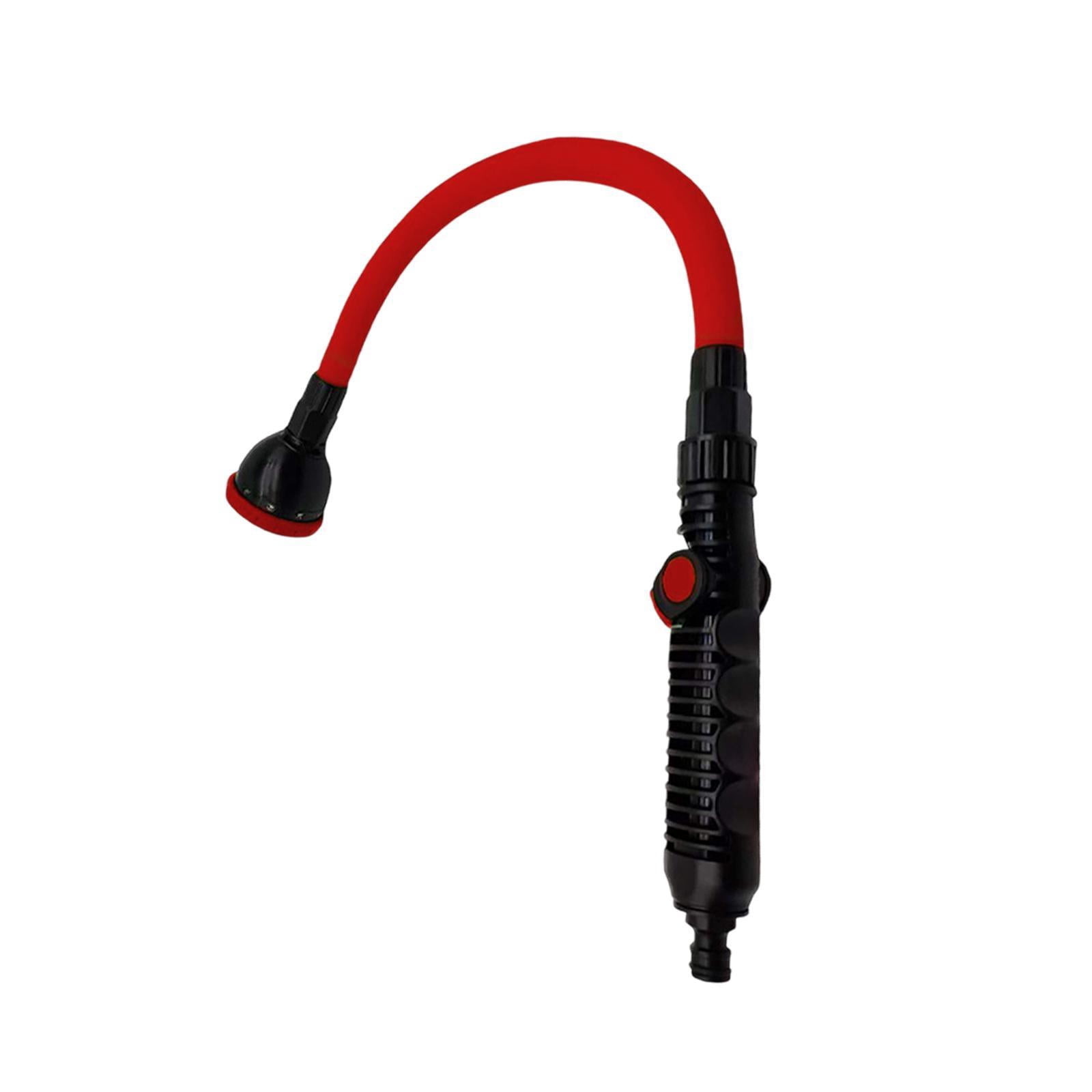 Bothyi Watering EU Thread Bendable Long Hose Nozzle Spraying for Flower Car Use Red