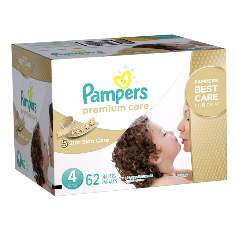 Pampers Premium Care Diapers, Size 4, 9-14 kg, The Softest Diaper