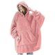 thumbnail image 1 of Sudadera con capucha de gran tamaño, manta de forro polar de doble cara, manta portátil para parejas, hombres y mujeres, hogar, 1 of 4