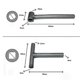 thumbnail image 3 of Llave de ajuste de tornillo de válvula de motor de motocicleta de 3 piezas + calibre de espesores, 3 of 5