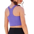 thumbnail image 4 of KyCheLot Girls Crew Neck Tank Tops Backless Solid Color Sleeveless Short Clothes Fitted Racerback Tank Tops, 4 of 7