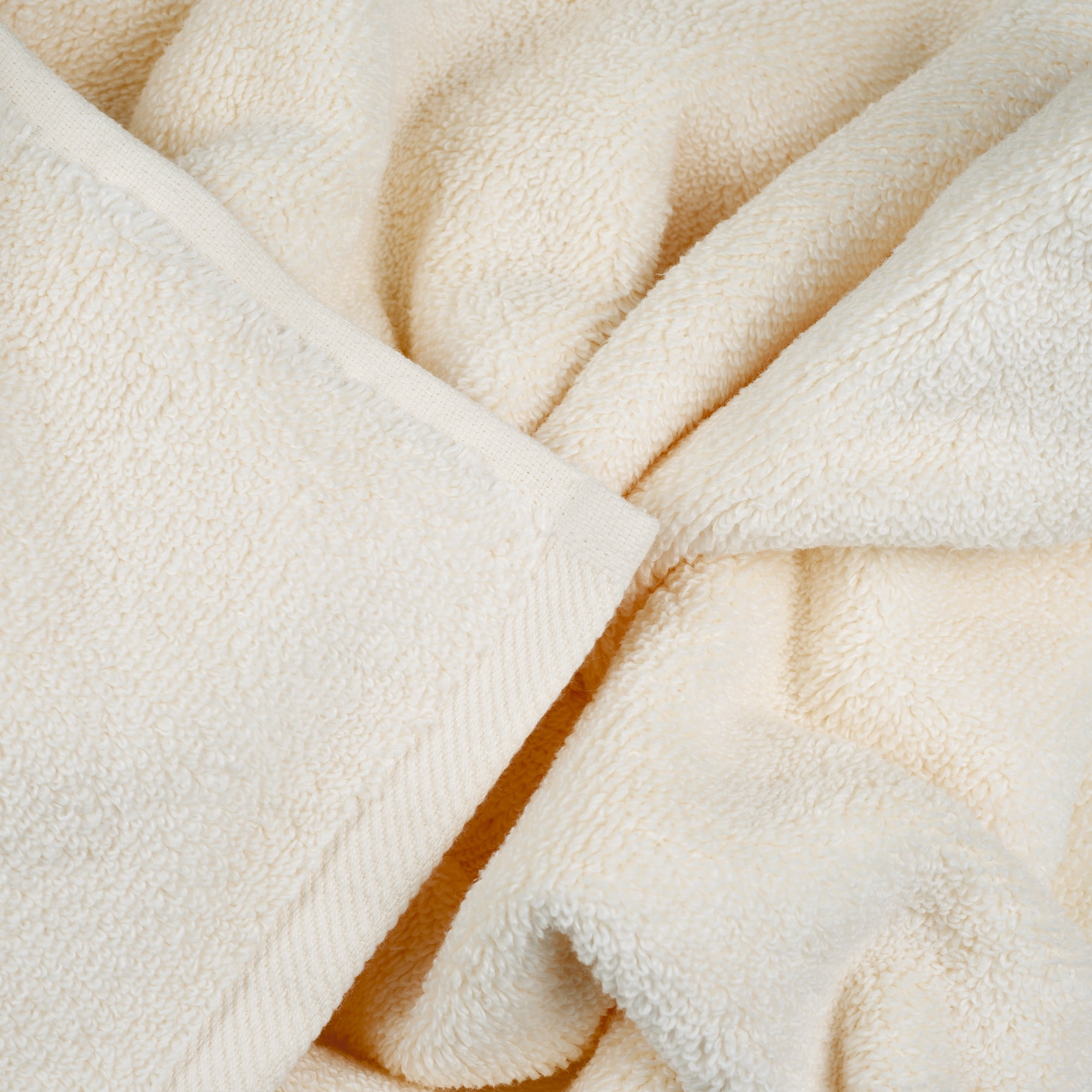 Somerset Home 6-Piece Machine Washable Cotton Bath Towel Set (Ivory)