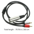 thumbnail image 2 of Audio Transferring Cable Microphone Audio Adapter Cable Replaceable Audio Cord, 2 of 8