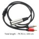 thumbnail image 2 of unbranded Cable De Transferencia De Audio Xlr A Rca Negro Con Protección Contra, 2 of 7