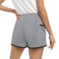 thumbnail image 4 of WBQ Women's Quick Dry Workout Running Shorts - Sport Gym Athletic Shorts with Pocket, 4 of 6
