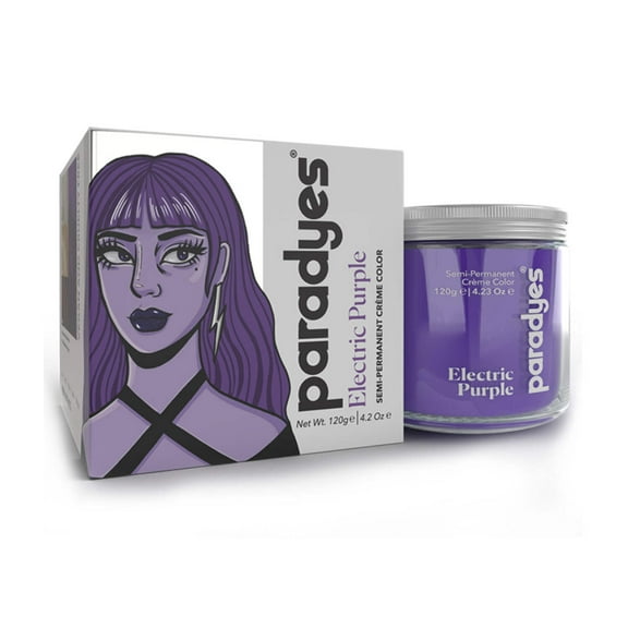 Paradyes Semi-permanent Electric Purple DIY Conditioner Based Hair Colour