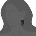 thumbnail image 4 of Teardrop Earrings with Leather for Everyday, 4 of 6