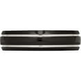 thumbnail image 3 of Titanium Polished Black Ip-Plated 6mm Grooved Band (Size 6) Made In China tb317-6, 3 of 5