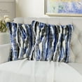 thumbnail image 4 of Home Soft Things Multi Jacquard Faux Fur Throw Pillow Cover 2pcs Set - Blue, 4 of 7