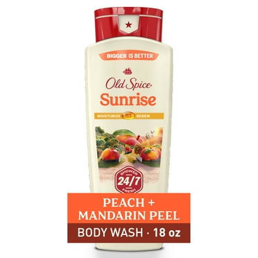 Old Spice Men's Body Wash for Men, Sunrise Scent, 24/7 Shower Fresh, 18 oz