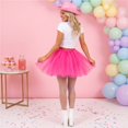 thumbnail image 5 of EANJE Fashion Ballet Skirt For Women Pleated Gauze Short Skirt Adult Dancing Skirt Tutu Skirts Hot Pink One Size, 5 of 6