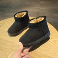thumbnail image 4 of Children's Snow Boots New Winter Plus Velvet Warm Cotton Shoes Baby Snow Boots Children's Cotton Boots (GRAY,28), 4 of 6