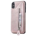 thumbnail image 2 of Pour Iphone TP Max Étui de Protection Antichoc à Double Boucle et Fermeture Éclair (Or rose), 2 of 5