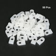 thumbnail image 2 of 50Pcs Nylon R-type Cable Clamp Organizer Cord Clips for Wire Management 3.2mm, 2 of 3