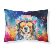 Bernese Mountain Dog Hippie Dawg Standard Pillowcase