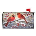 thumbnail image 2 of PHELIKA Winter Cardinal Red Bird 02 Magnetic Mailbox Covers Standard Size 21"H x 18"W, 2 of 8