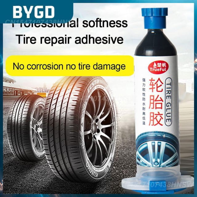 30ml Repairing Adhesive Silicone Adhesive For Tires Universal Tire Glue Repair Glue Portable Car Special Glue Car Accessories1pcRussian Federation He Qiyong unisex