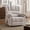 Beige, variant on Me'on Oversized Swivel Rocker Recliner, 360° Swivel, Manual Recline, 350lbs Capacity,Brown
