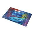 thumbnail image 3 of MKHERT Original Oil Painting of Boats Doormat Non-slip Bath Mat Floor Mat 30x18 inch, 3 of 3