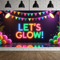 thumbnail image 3 of Neon Theme Glow Party Banner Colorful Design for Dance Party Indoor Event Celebration, 3 of 9