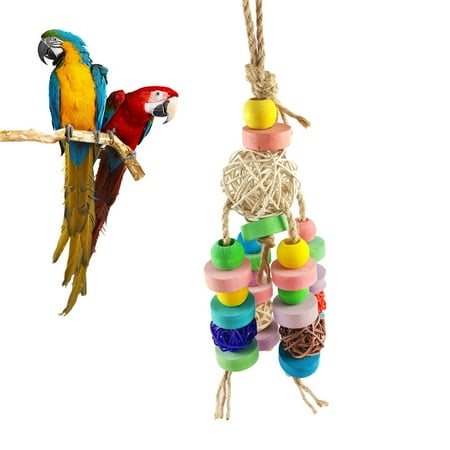 PBPBOX Blocks Parrot Tearing Toys Bamboo Chew Accessories for Cockatiels 1Pcs
