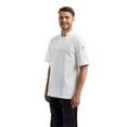thumbnail image 2 of Artisan Collection by Reprime RP656 Short Sleeve Recycled Chef Coat-White-2XL, 2 of 3