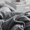 thumbnail image 2 of Coma Inducer Git Cozy - ® Oversized Comforter Set - Darkest Gray Queen, 2 of 4