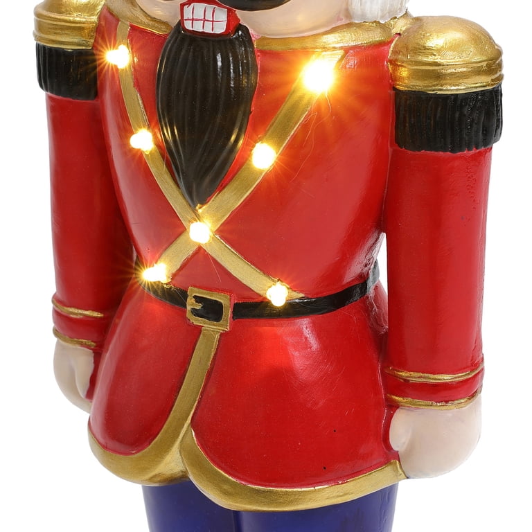 Christmas Nutcracker Toy Soldier Halberdier 24cm Wooden Glittery Christmas Nutcracker Toy Soldier Halberdier 24cm Wooden Glittery