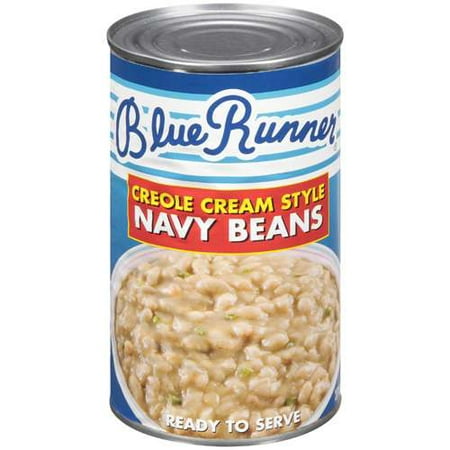 (6 Pack) Blue Runner Creole Cream Style Navy Beans, 27 (The Best Runner Beans To Grow)